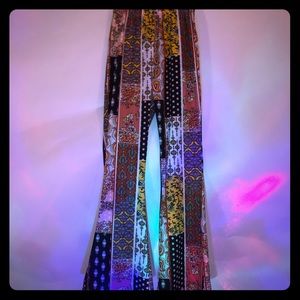 Boho high waisted flare pants